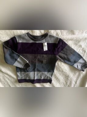 Brand New Gap Kids Boys Blue Multicolored Pullover Sweater Small (6-7)  kids